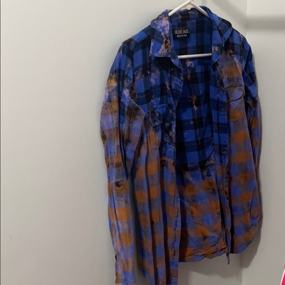 Blue Age bleached Flannel